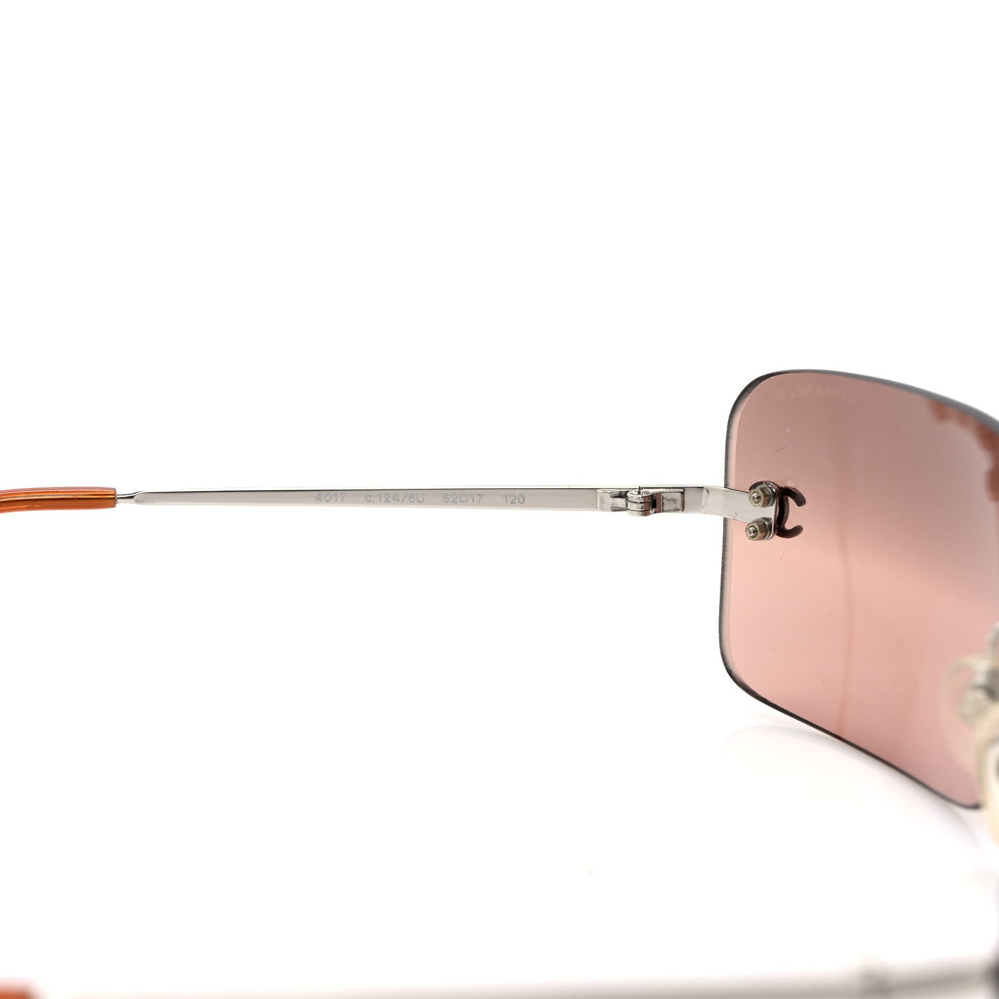 Metal CC Logo Sunglasses 4017 Brown