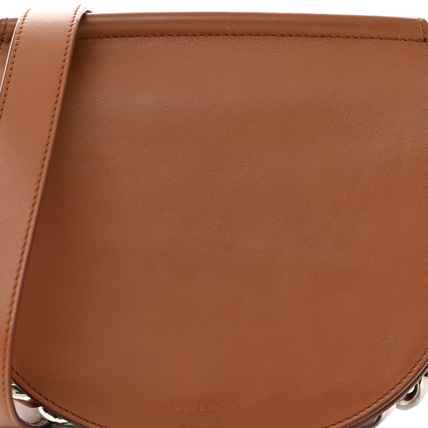 Givenchy Calfskin Mini Infinity Saddle Bag Cognac 7 of 13