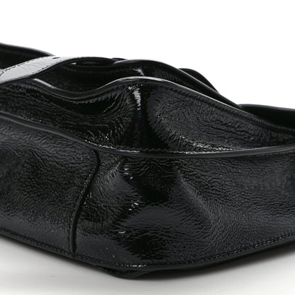 Proenza Schouler Crinkled Patent Calfskin Medium PS1 Satchel Black 8 of 8