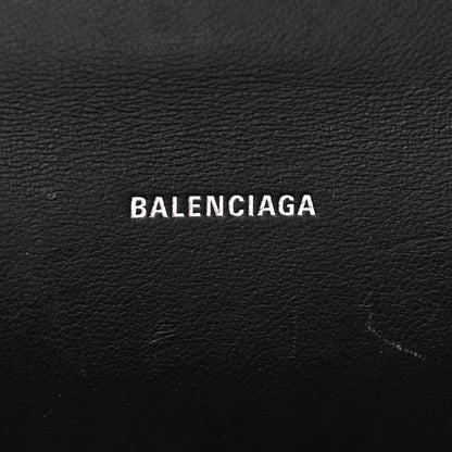 Balenciaga Shiny Calfskin Snakeskin Embossed Hourglass Top Handle Bag XS Gold Black 6 of 12