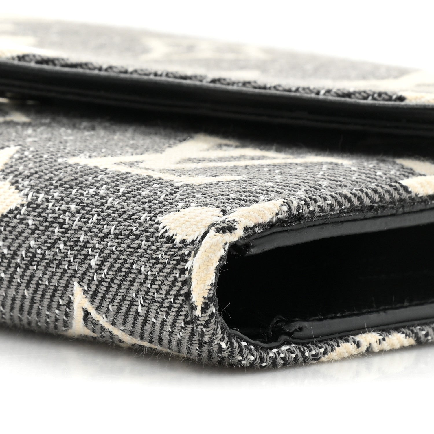 Louis Vuitton Denim Monogram Jacquard Victorine Wallet Grey 9 of 12