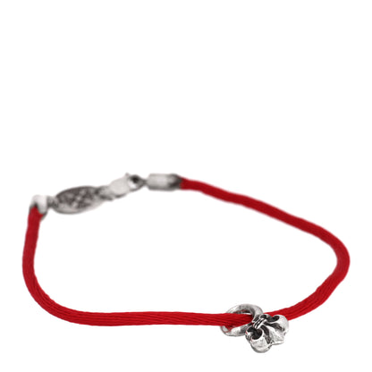 Chrome Hearts Sterling Silver Cord BS Flare Bracelet Red 1 of 3