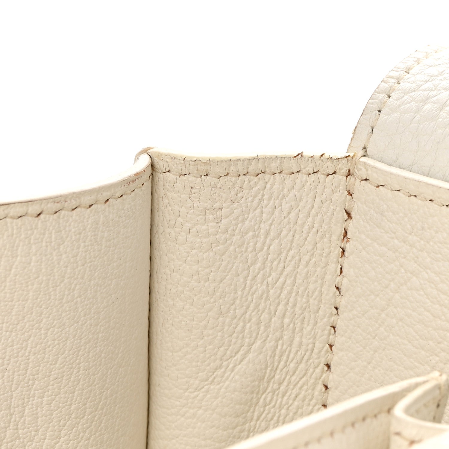 Hermes Taurillon Clemence Steve 35 White 7 of 20