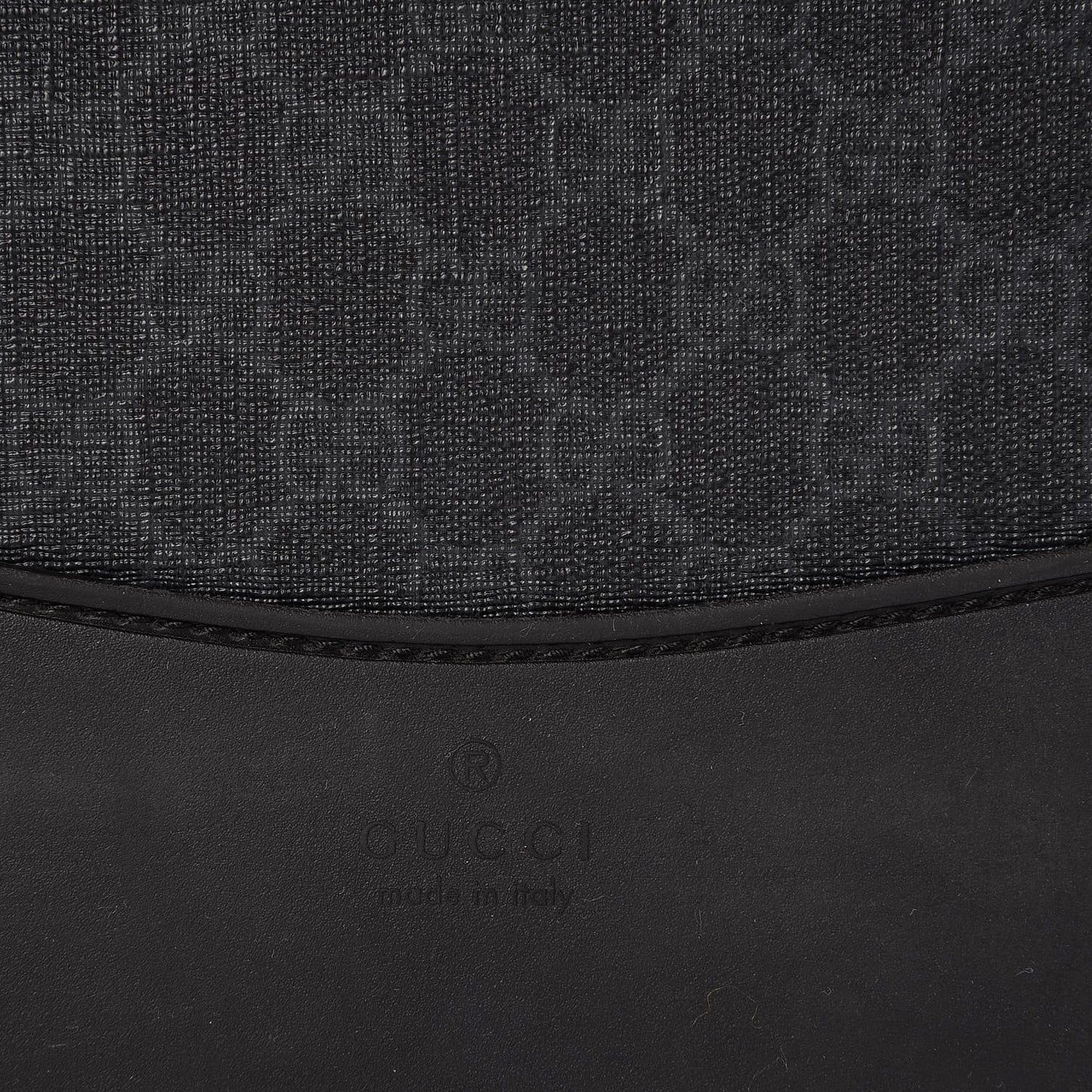 GG Supreme Monogram Four Wheel Carry On Suitcase Black Grey