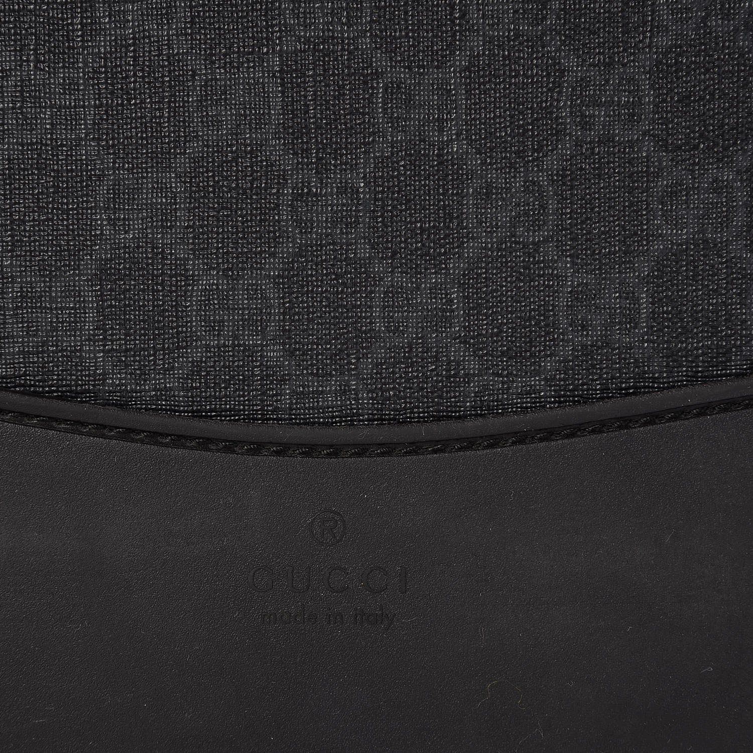 Gucci GG Supreme Monogram Four Wheel Carry On Suitcase Black Grey 10 of 11