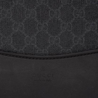 Gucci GG Supreme Monogram Four Wheel Carry On Suitcase Black Grey 10 of 11