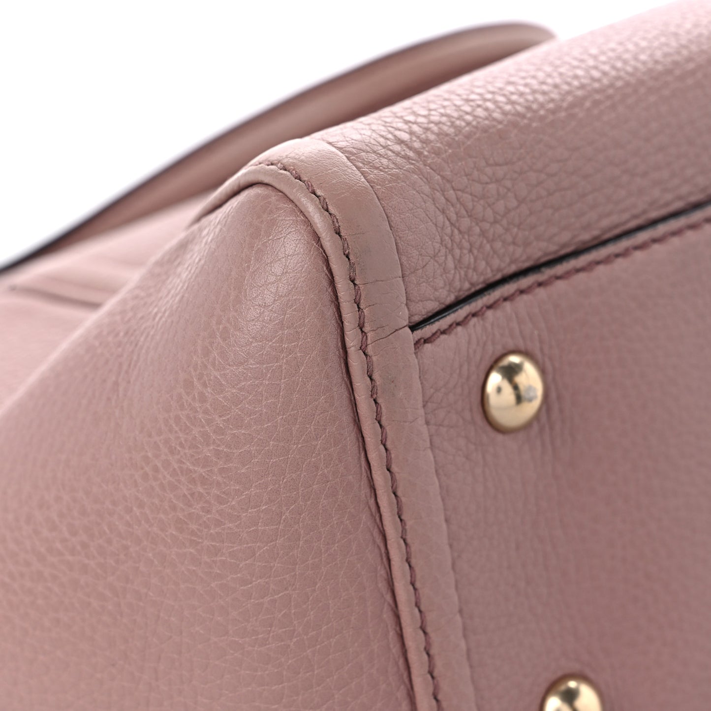 Pebbled Calfskin Small Soho Top Handle Bag Light Pink