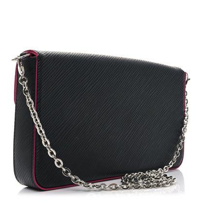 Louis Vuitton Epi Pochette Felicie Black Hot Pink 3 of 10