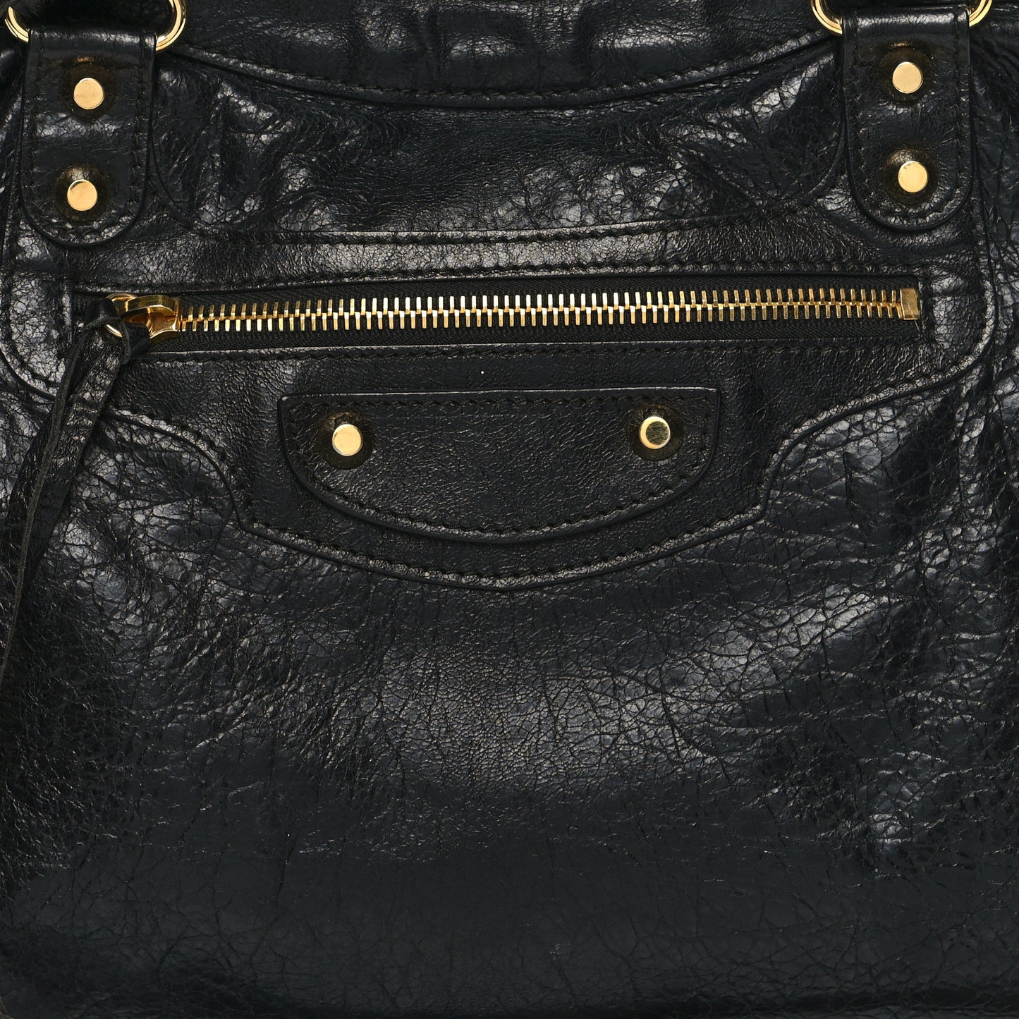 Agneau Classic Gold Hardware City Black