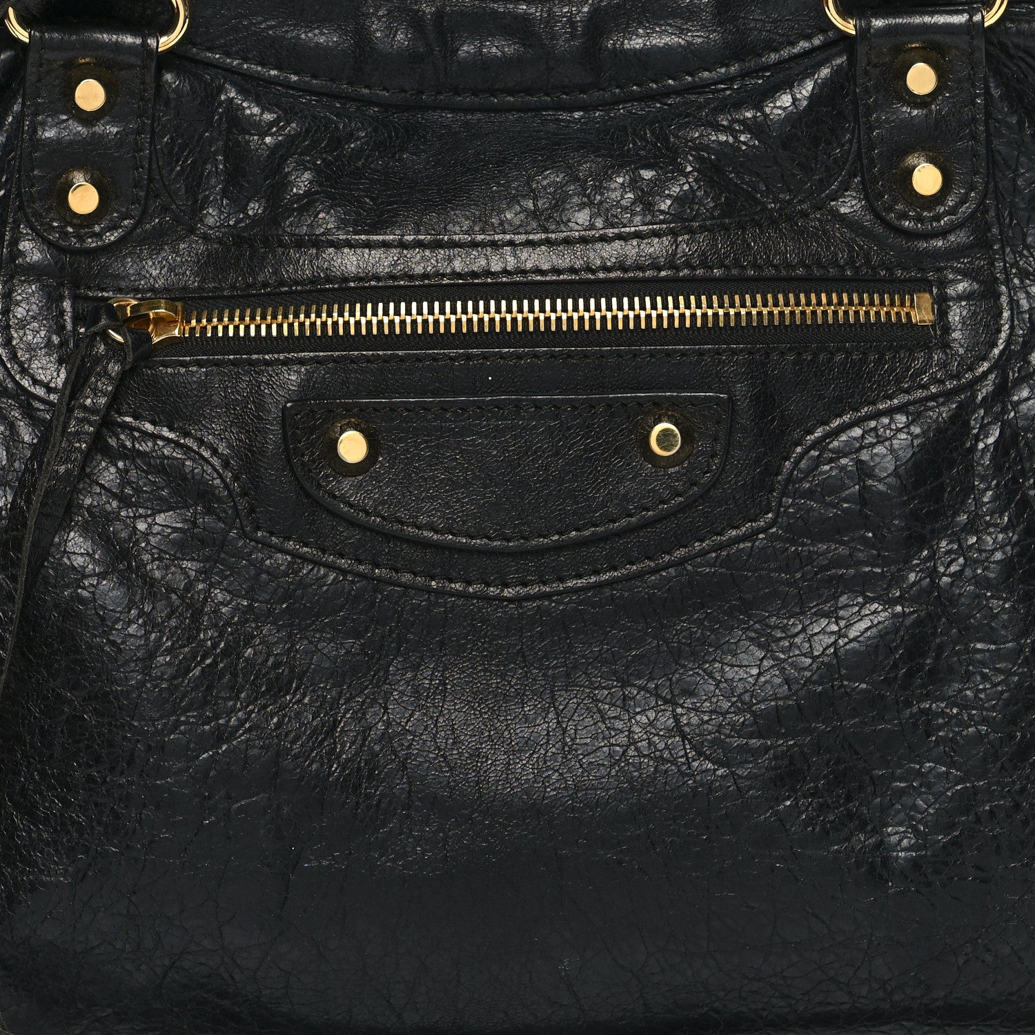 Balenciaga Agneau Classic Gold Hardware City Black 9 of 12