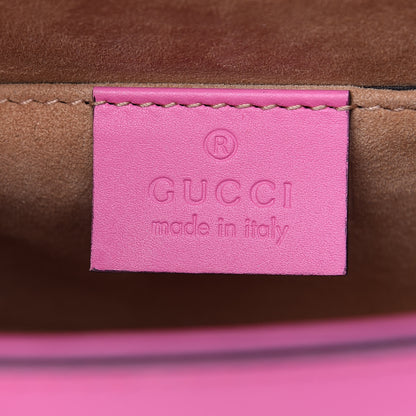 Gucci Vitello Fontanella Web Mini Sylvie Chain Shoulder Bag Pink Tropical Flower 6 of 9