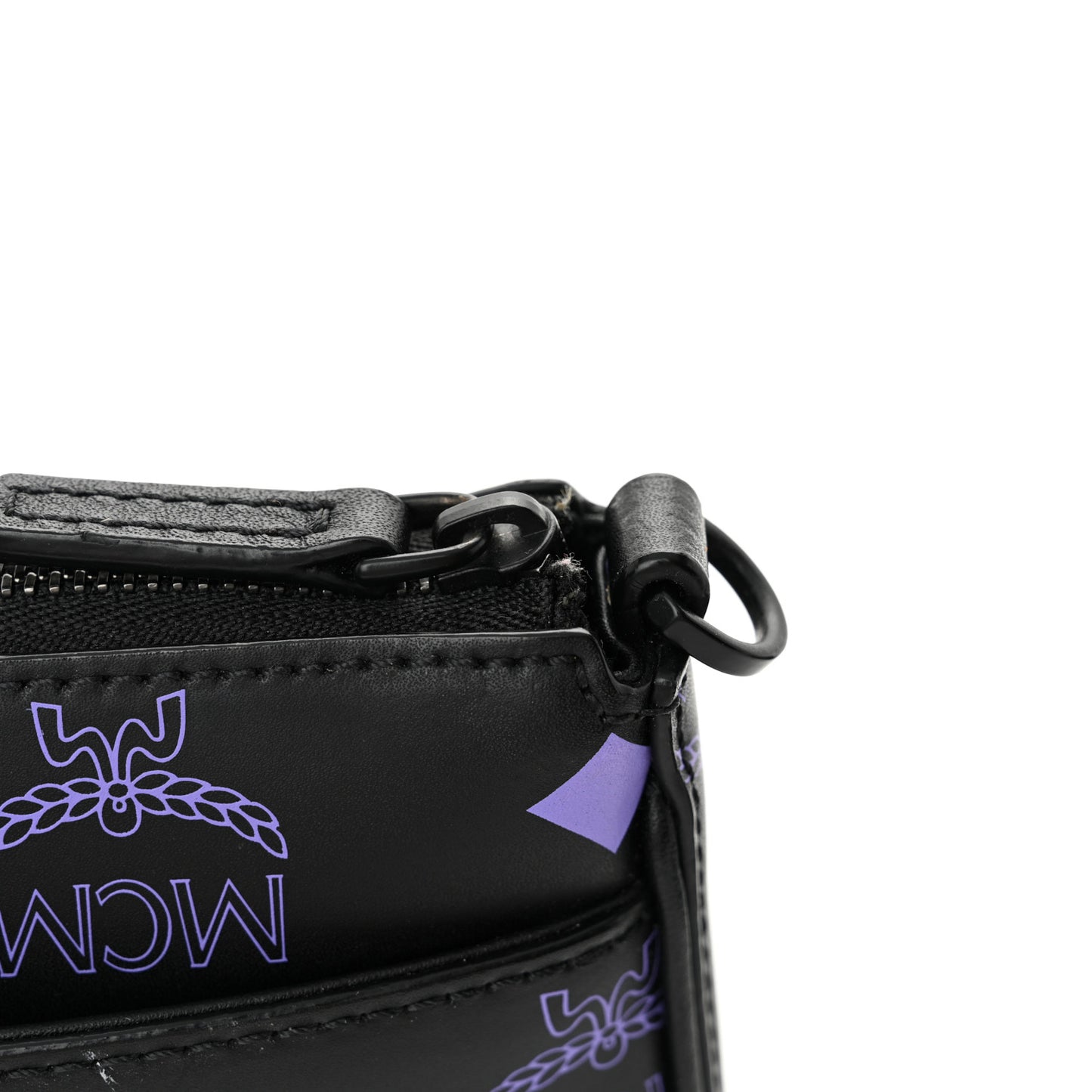 Calfskin Color Splash Pouch on Chain Dahlia Purple
