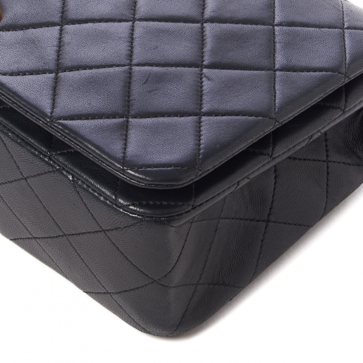 Chanel Lambskin Quilted Small Single Flap Black 8 of 10