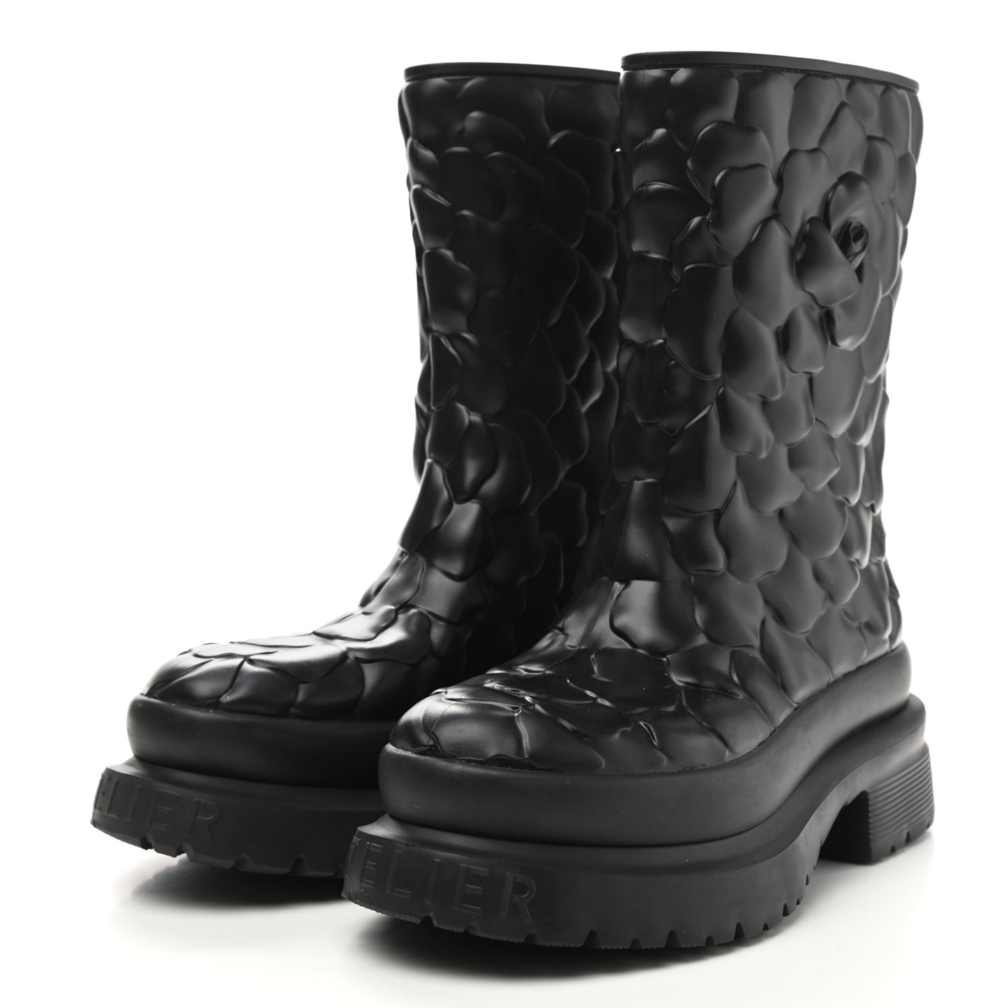 Rubber Atelier 03 Rose Edition 30/50mm Short Rainboots 37 Black