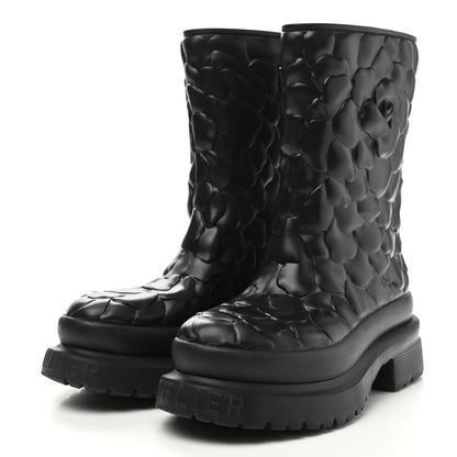 Valentino Garavani Rubber Atelier 03 Rose Edition 30/50mm Short Rainboots 37 Black 3 of 8