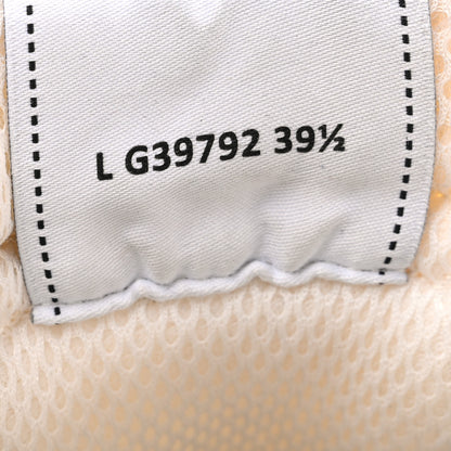 Chanel Fabric Laminated Calfskin Stretch CC Womens Sneakers 39.5 White Silver 8 of 12