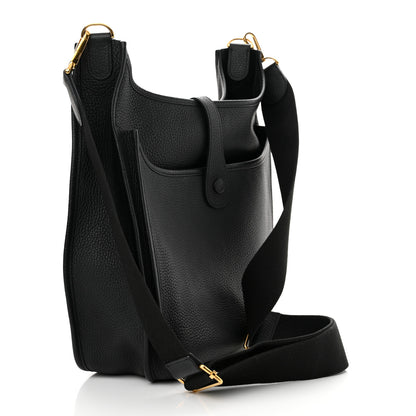 Hermes Taurillon Clemence Evelyne III GM Black 3 of 10