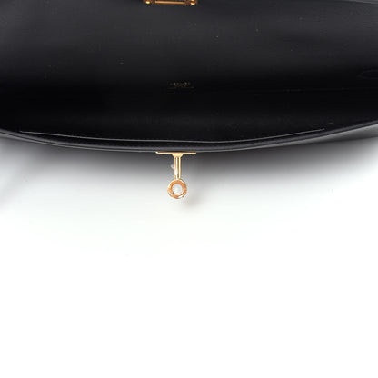 Hermes Swift Kelly Cut Clutch Pochette Black 5 of 8