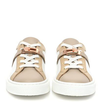 Hermes Calfskin Day Sneakers 35.5 Multicolor White 2 of 10