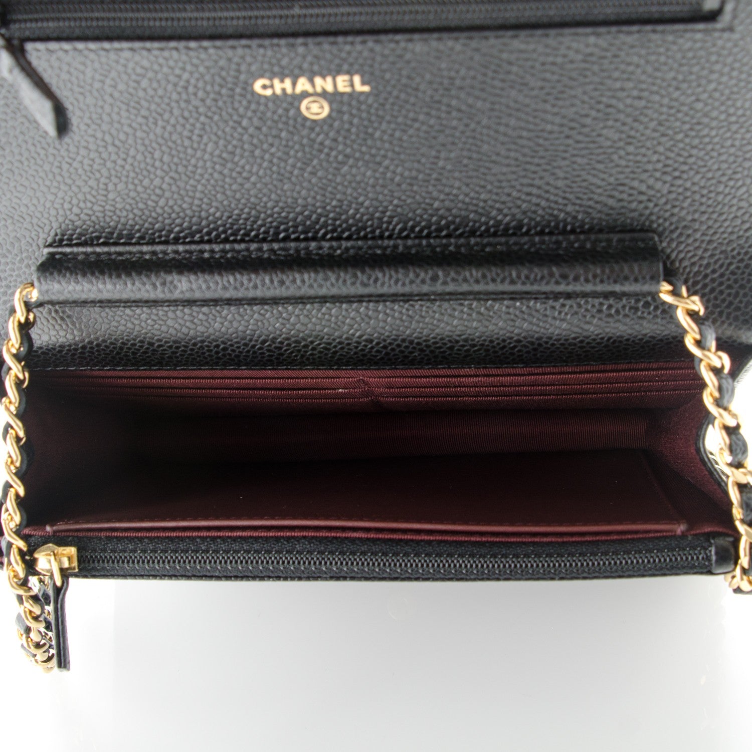 Chanel Caviar Quilted Wallet On Chain WOC Black 5 of 8