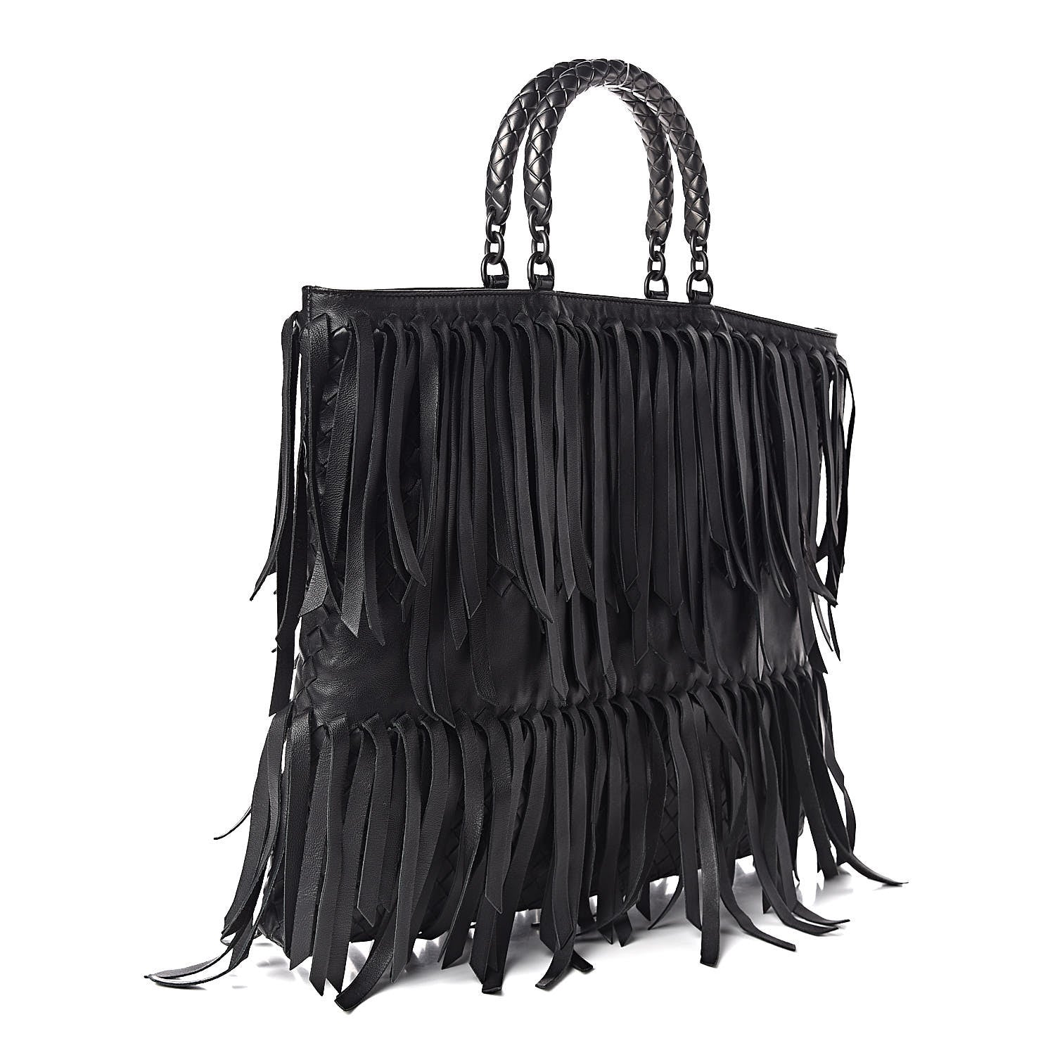 Bottega Veneta Nappa Fringe Tote Black 3 of 11