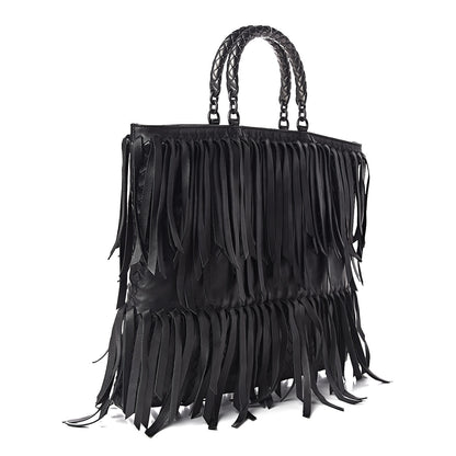 Bottega Veneta Nappa Fringe Tote Black 3 of 11