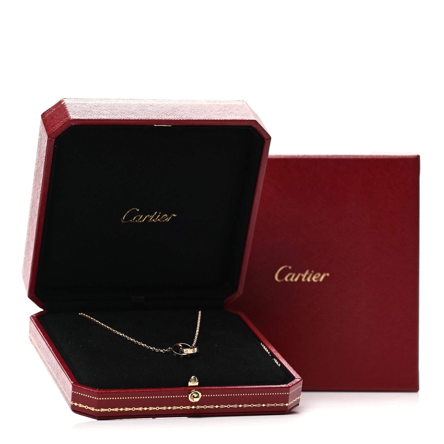 Cartier 18K Yellow Gold Interlocking LOVE Necklace 5 of 5