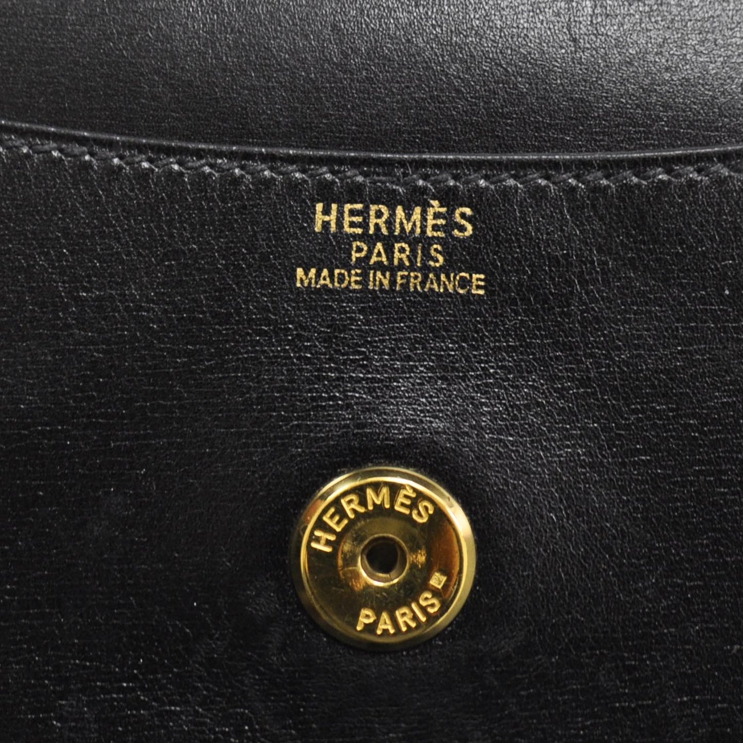 Box Leather Pochette Rio Black