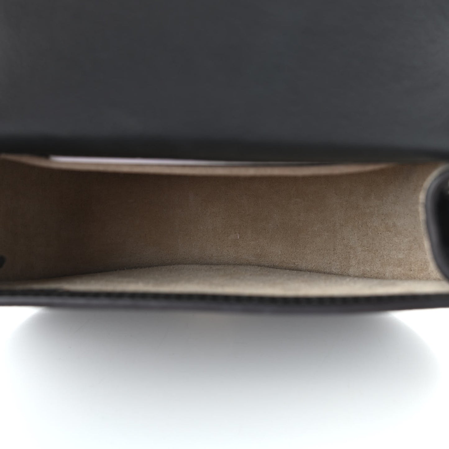 Calfskin Suede Small Nile Bracelet Bag Black