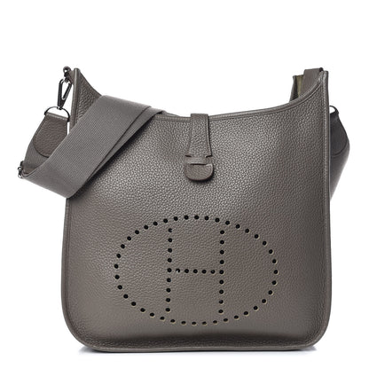 Hermes Taurillon Clemence Evelyne III GM Etain 1 of 15