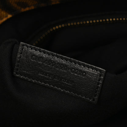 Saint Laurent Canvas Calfskin Leopard Print Rive Gauche Noe Tote Natural Black 7 of 14