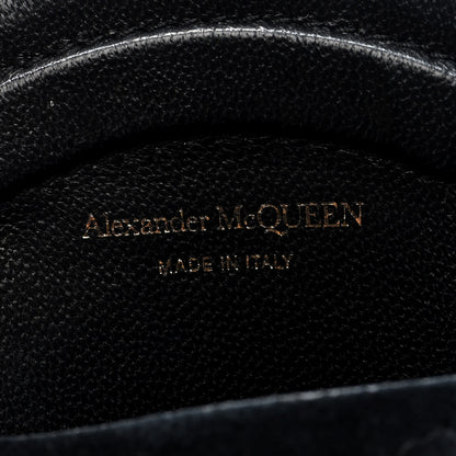 Alexander McQueen Calfskin Crystal Micro Curve Bucket Bag Black Gold 6 of 9