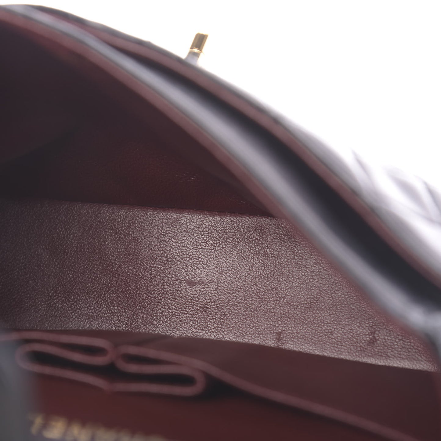 Lambskin Quilted Small Double Flap Black