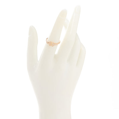 Tiffany 18K Rose Gold Diamond T Wire Ring 53 6.5 2 of 4