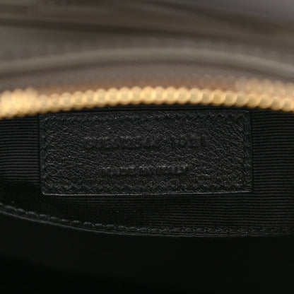 Saint Laurent Calfskin Matelasse Monogram Lou Camera Bag Grey Kaki 6 of 9
