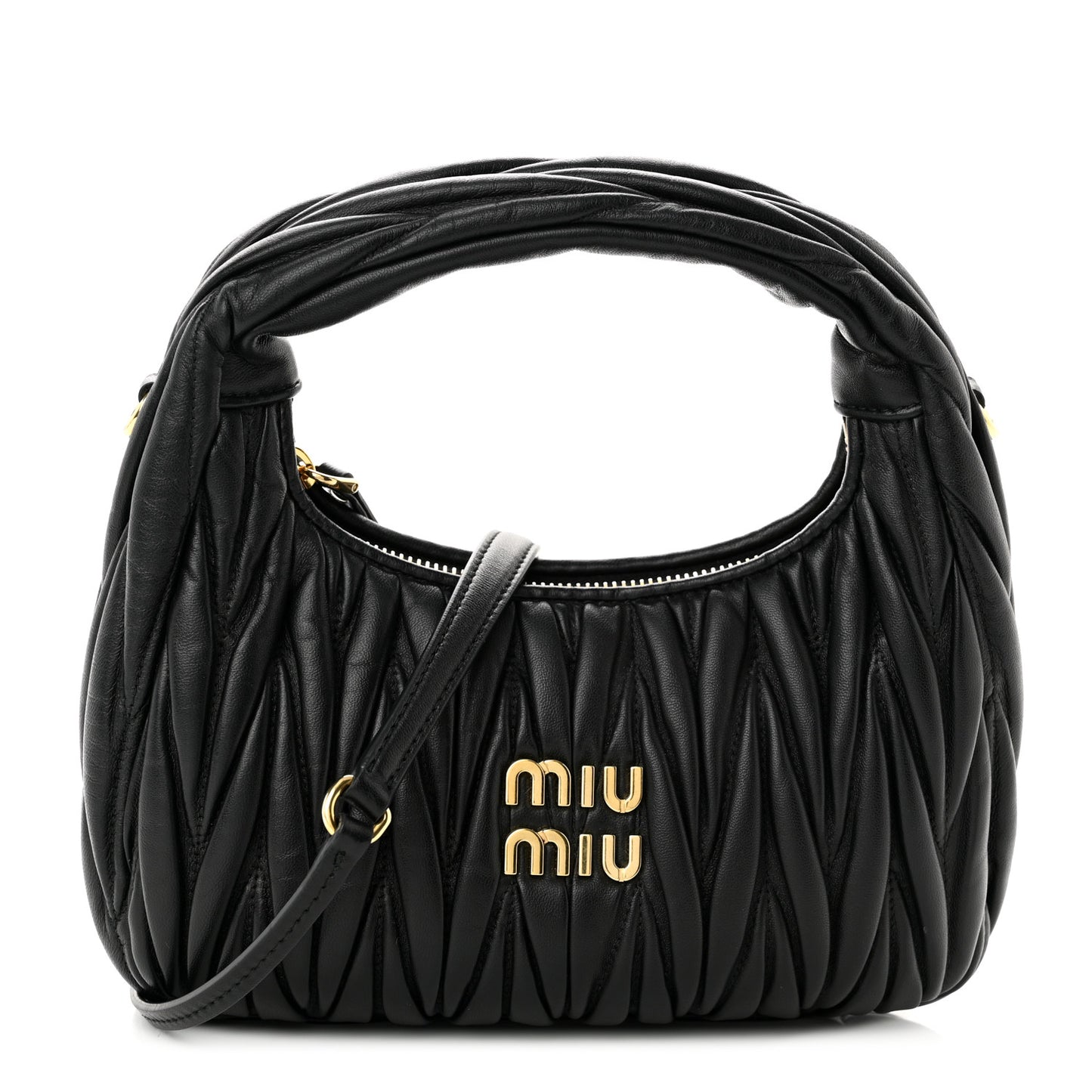 Nappa Matelasse Small Wander Hobo Black