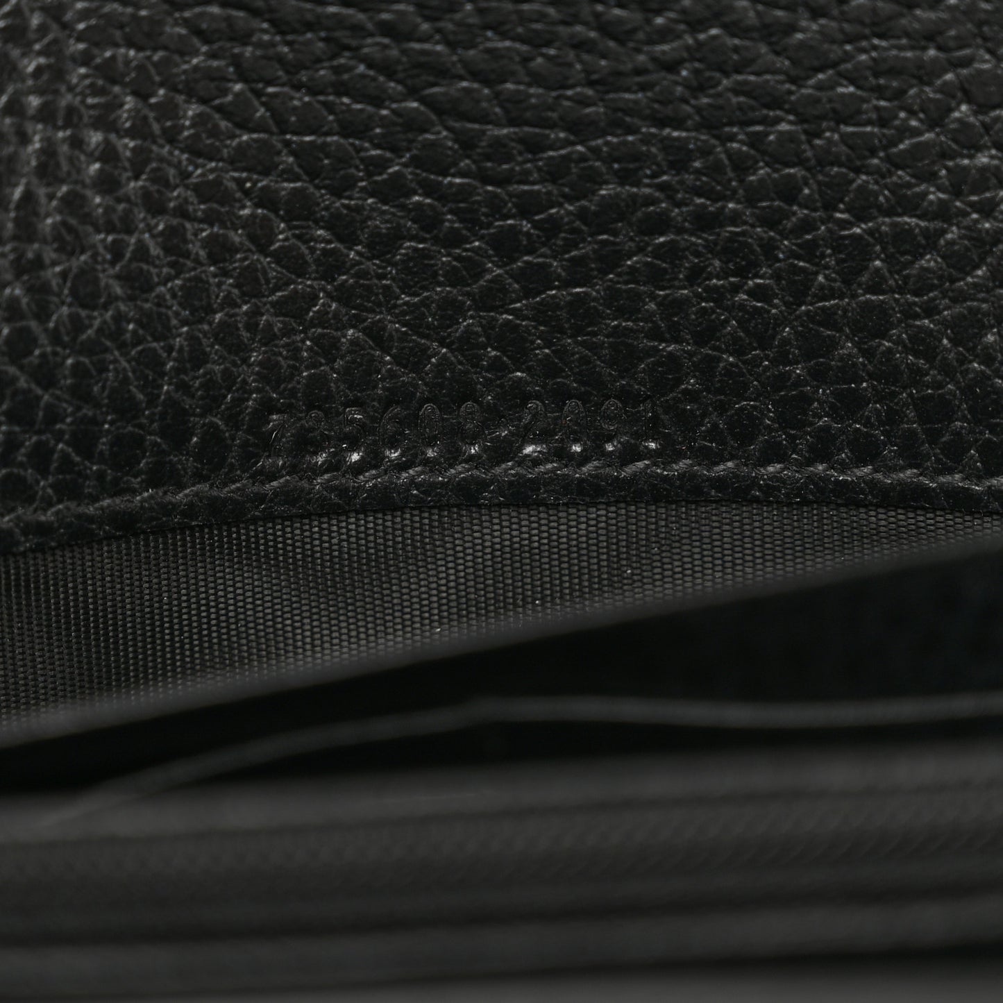 Dollar Calfskin GG Supreme Monogram GG Marmont Continental Wallet Black Beige Ebony