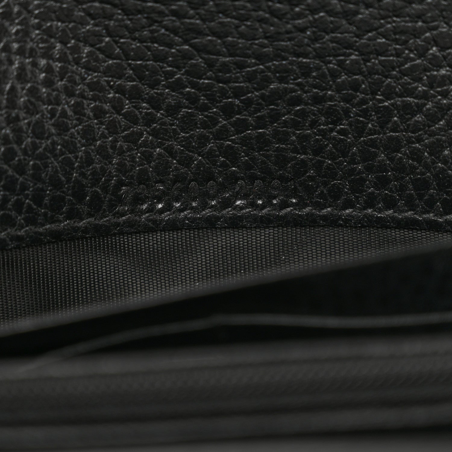 Gucci Dollar Calfskin GG Supreme Monogram GG Marmont Continental Wallet Black Beige Ebony 6 of 8