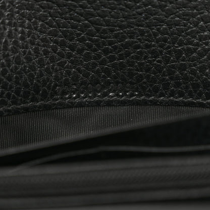Gucci Dollar Calfskin GG Supreme Monogram GG Marmont Continental Wallet Black Beige Ebony 6 of 8
