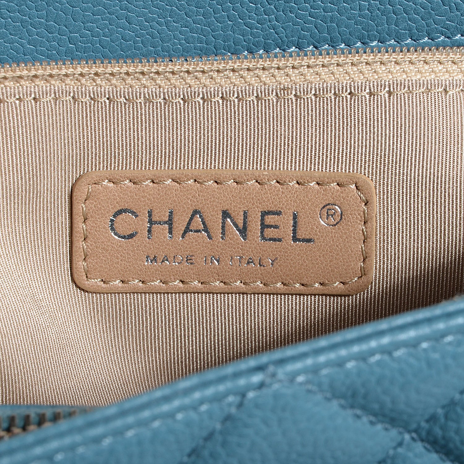 Chanel Caviar Grand Shopping Tote GST Light Blue 5 of 6