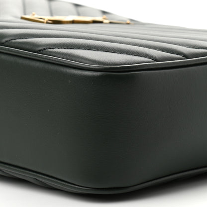 Saint Laurent Calfskin Matelasse Monogram Lou Camera Green 10 of 10