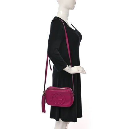 Gucci Cellarius Calfskin Small Soho Disco Bag Bright Bouganville 2 of 13
