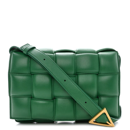 Bottega Veneta Nappa Maxi Intreccio Padded Cassette Crossbody Bag Racing Green 1 of 14