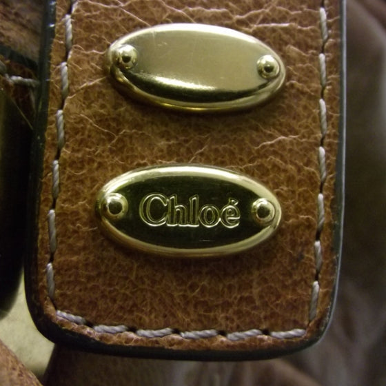 Chloe Leather Heloise Satchel Brown 11 of 11