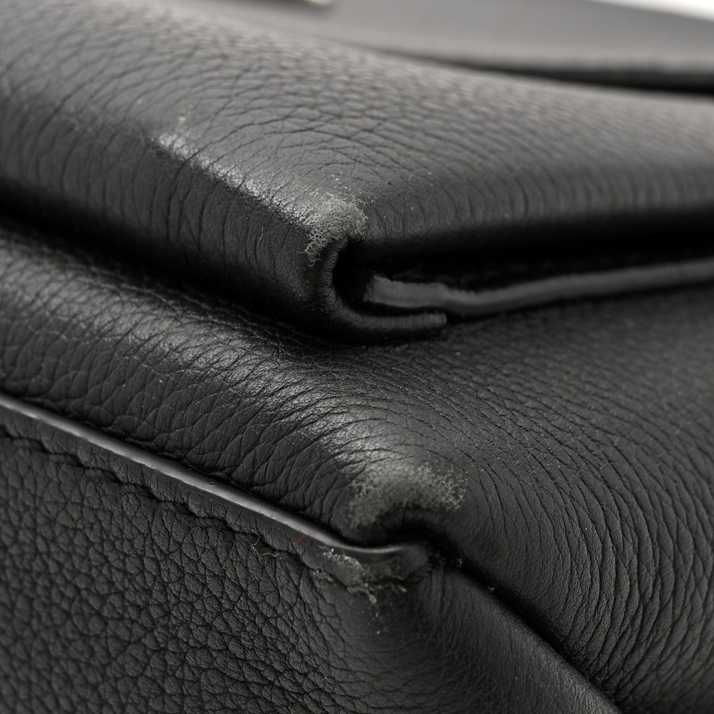 Soft Calfskin My Lockme Top Handle Black