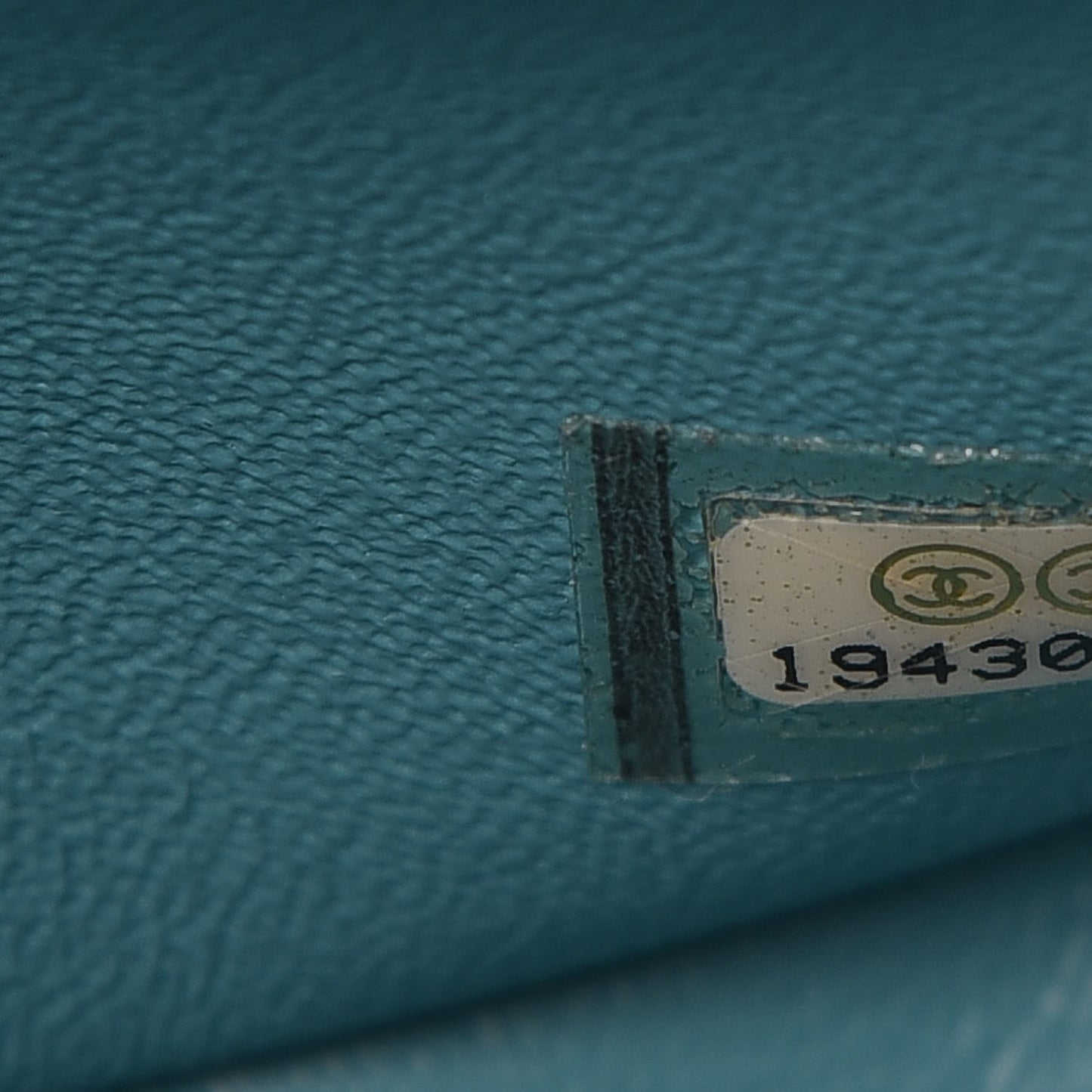 Lambskin Quilted Jumbo Double Flap Turquoise