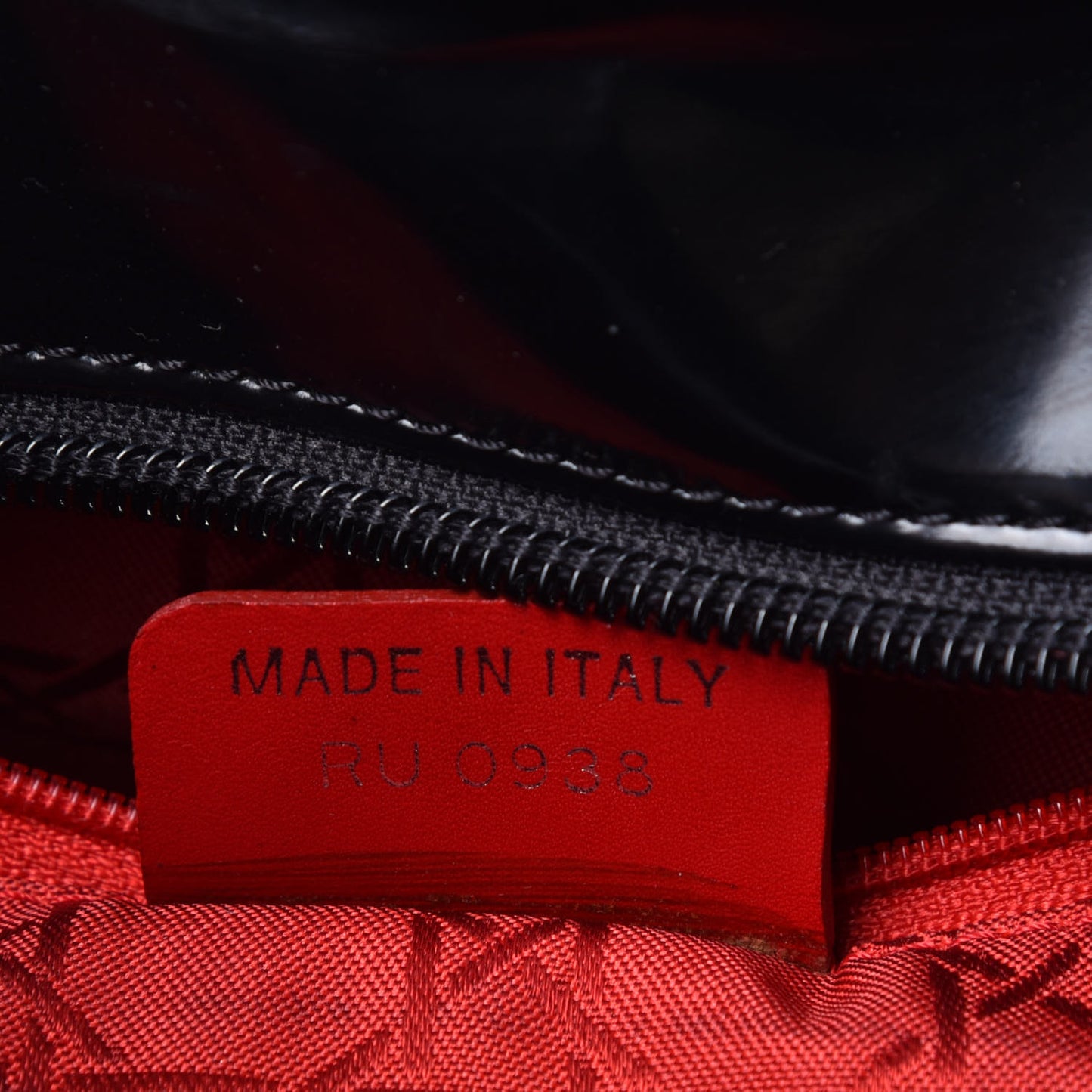 Glazed Calfskin Medium Lady Dior Black