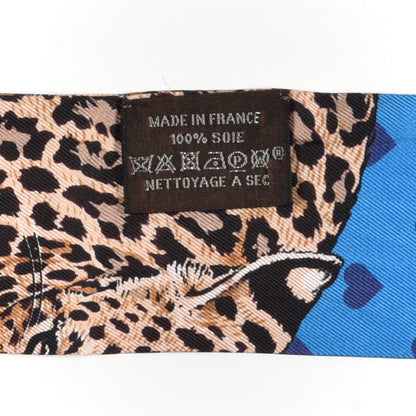 Hermes Silk Jungle Love Love Twilly Bleu Gitane Gris Bleuete 4 of 4