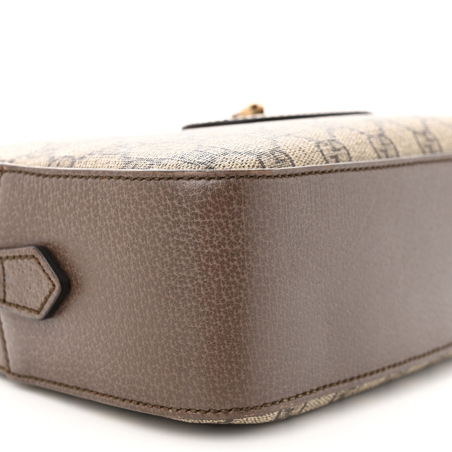 Gucci GG Supreme Monogram Web Neo Vintage Shoulder Bag Beige New Acero Crop 9 of 10