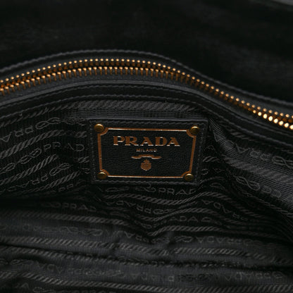 Prada Nappa Gaufre Shopping Satchel Black 6 of 10
